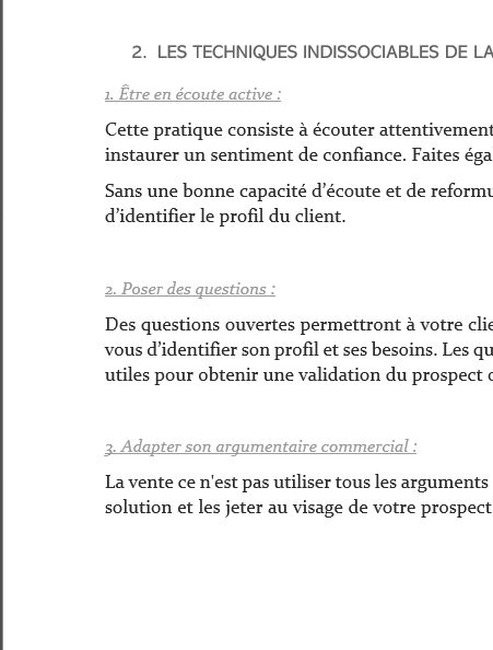 Formation Techniques de vente PME Roanne – support A Business Dev